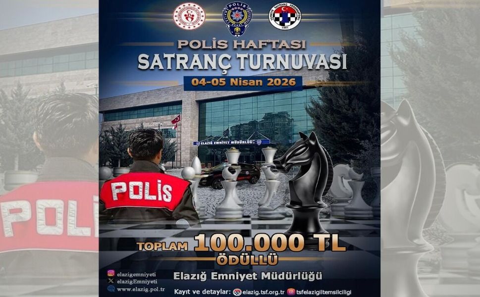 Polis Haftası Kapsamında Elazığ’da Büyük Satranç Turnuvası