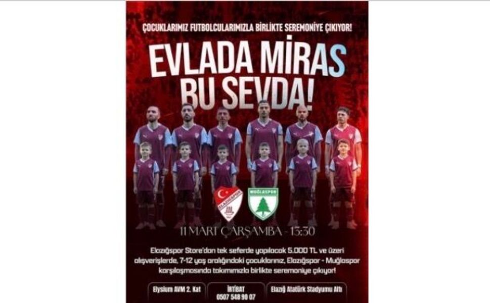 Elazığspor'dan seremoni açıklaması