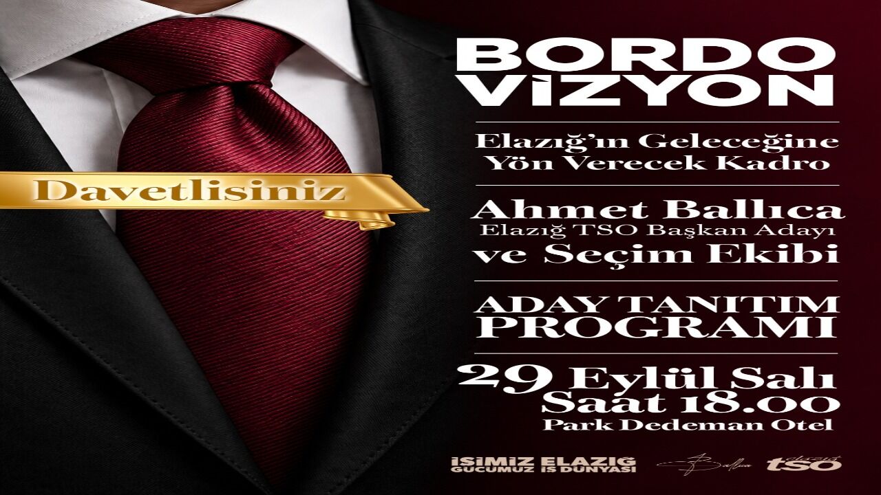 Ahmet Ballıca Bordo Vizyon Kadrosunu Tanıtacak