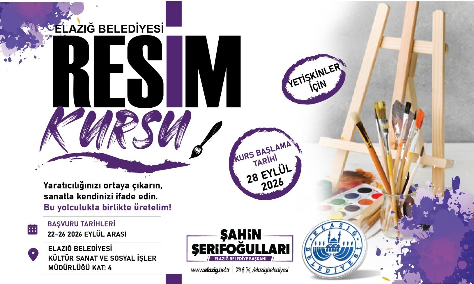 Elazığ Belediyesi’nden Ücretsiz Ney ve Resim Kursu